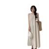 French Loose and Thin Casual French Temperament Dress Gentle Wind Solid Color Korean Version Summer New Sleeveless Skirt