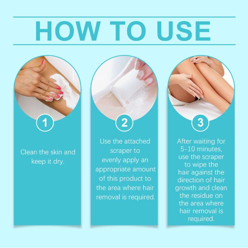 Depilatory Cream Gentle Formula Smoothes Body Skin Removes Hair Reduces Underarm Dullness Keeps Skin Hydrated and Fresh
