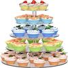 Klarer Acryl-Cupcake-Ständer Abnehmbares Design Kuchen-Servierständer Geburtstagsparty