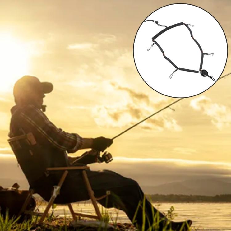 Fishing Tool Holder Lanyard Fly Fishing Accessories Multifunction Fly Fishing Lanyard Necklace with Clip and Retractor