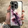 Kirschblüte Sakura Mode Beschichtung Handyhülle Für Iphone 16 17 Pro Max Air 16E 14 15 Plus 12 13 Mini Anti-Fall Airbag Hülle