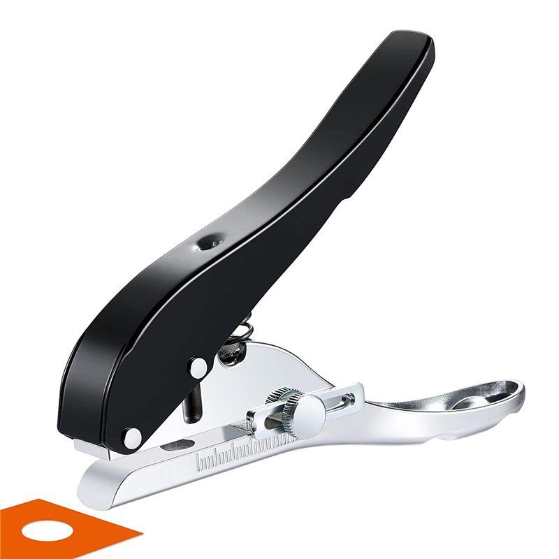A34R Hole Punch Single Hole Hole Punch, Heavy Duty Hole Punch Single, Portable Handheld Long Hole Hole Punch