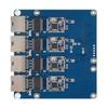 4-Port Ethernet Adapter Board For RASPBERRY- Pi 5 2.5G High Speed Driverless Network Interface Card 91.5mm Circuit Board Part