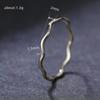 Cao Shiou Korean Fashion Wave Curvilinear Knuckle Ring for Women
