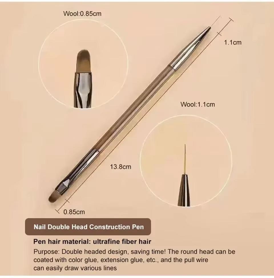 9Pcs/Set Nail Brushes UV Gel Nail Brush Liner Acrylic For Nail Art Design DIY Painting Pen Nails Tip Display Drawing Brush Tools