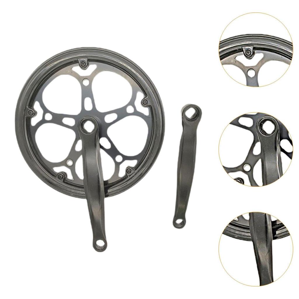 DeeRace Single Chainring Bike Crank Arm Set 52T 170mm Crankset