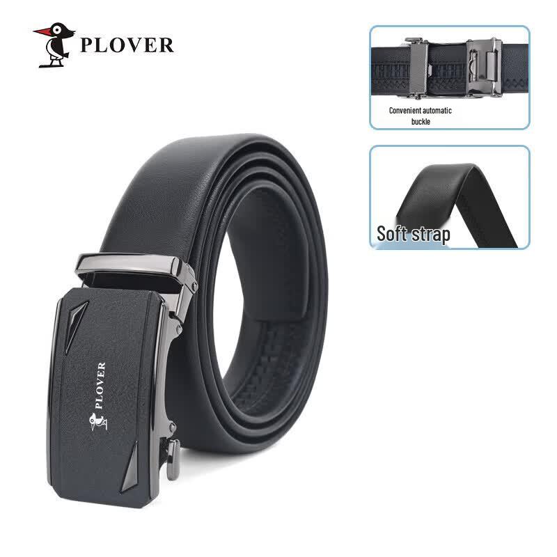 PLOVER Men s Automatic Buckle PU Leather Business Belt