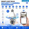 Wireless  Bulb Camera with  2.4GHz WiFi Support 360° Panoramic HD Indoor Monitoring System Night Vision Dual Audio Mobil