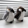 Realistic Penguin Plush Keychain with Metal Ring Soft Stuffed Animal Doll Cute Bag Accessory Stress Relief Gift for Kids Zoo Lovers