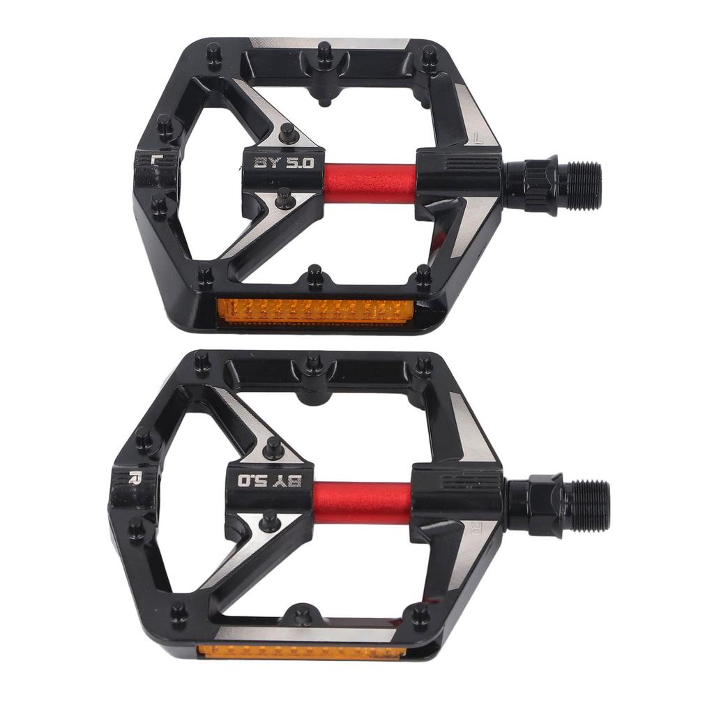 2Pcs Cycle Pedal Aluminum Alloy Dual Bearing Non Slip Reflective Pedal Replacement