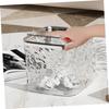 Hair Accessories Organizer Clear Hair Tie Organizer with Lid Desktop Storage Box Multifunctional for Laundry Pods Cotton Swab