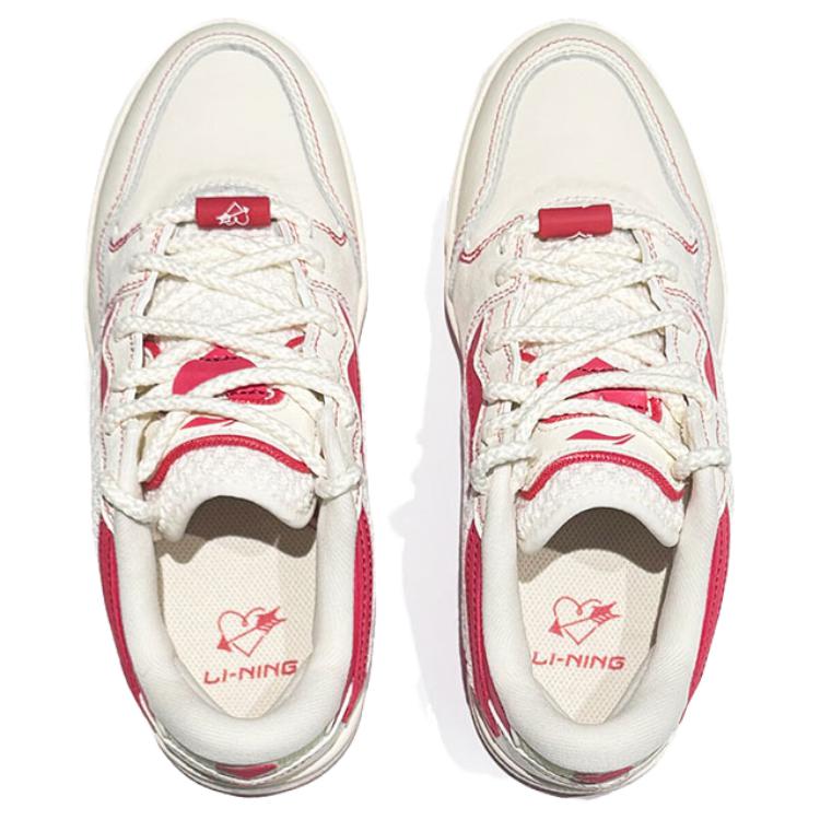 Li Ning Weigu Pro S Comfortable Versatile Non-Slip Wear-Resistant Low-Top Skate Shoes Women Sneaker Light-Red AEPV080-1