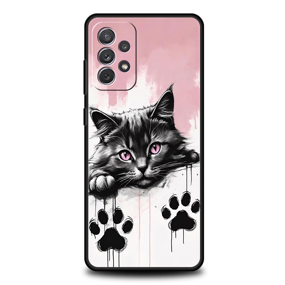 Daily Life of Cats Phone Case For Samsung Galaxy A17 A07 A55 A35 A25 A15 A05s A33 5G A31 A23 A21s A13 A41 A73 A53 A51 A71 Cover
