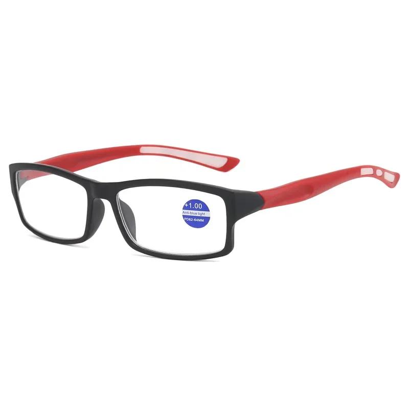 Fashion Sports Reading Glasses Elderly HD Reading Presbyopia Glasses Men European American Anti Blue Light Presbyopia Eyewear
