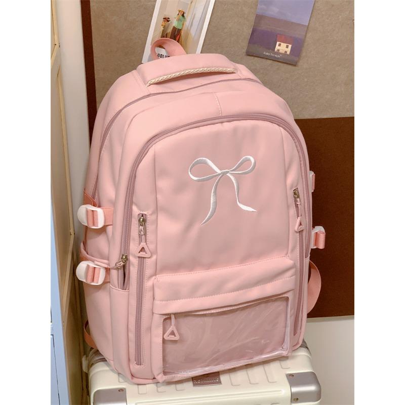 

Ветер высокая ценность универсальная девушка маленький школьный рюкзак большая вместимость маленький ученик средней школы вышитый бант рюкзак