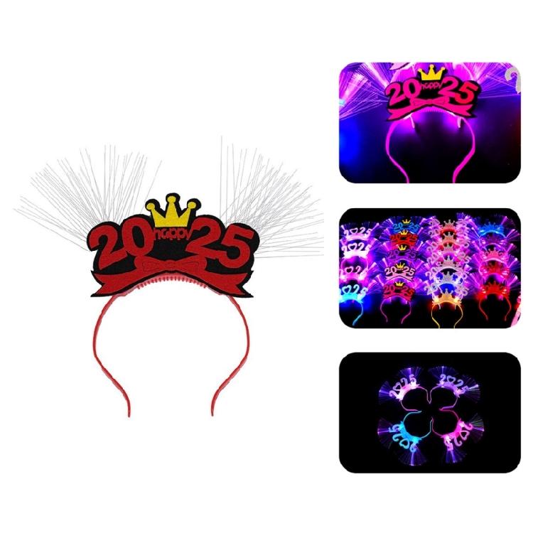 New Year Headwear Headband Photo Party Cosplay Costumes Light up Accessories