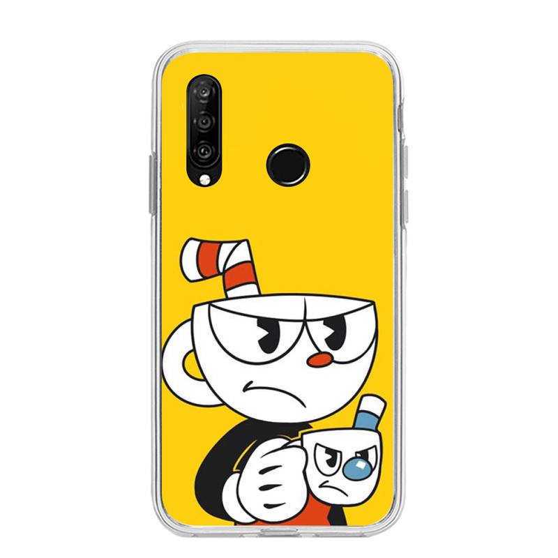 Süßes Spiel Cuphead Handyhülle für Huawei P20 P40 Lite P30 Pro P Smart 2019 Nova 3e 6 Se Silikon Transparent Soft Cover