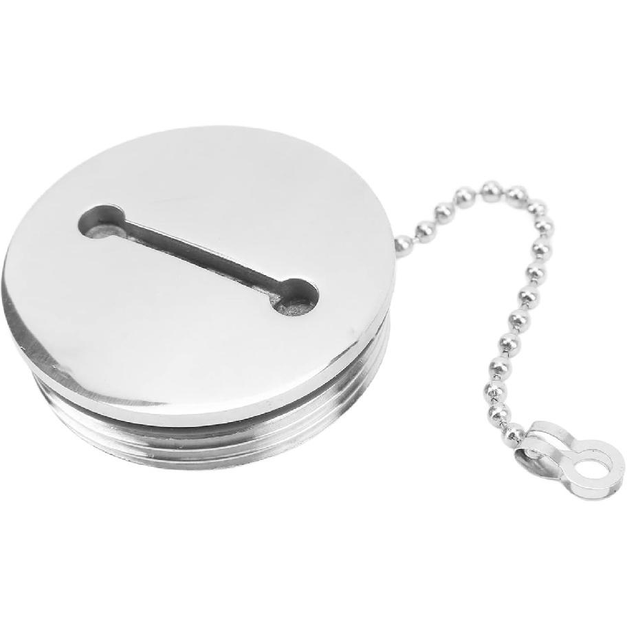 KUIDAMOS Boat Fuel Cap, Marine Gas Polished Stainless Steel Beautiful for Trucks for Caravans(50MM)