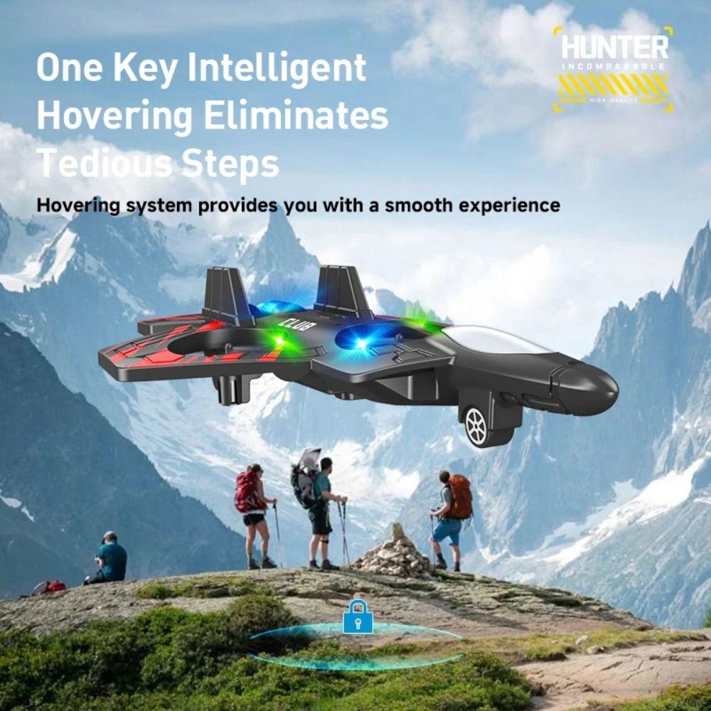 Rechargeable Four Motor Helicopter Toy Gravity Sensing RC Hobby Jet Plane Kids Toddlers Children