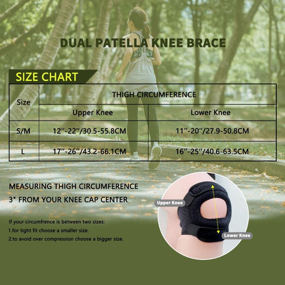 Patella Protector Patella Knee Brace Adjustable Soft Patella Protect Band Damping Comfortable Sports Knee Brace