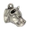 American Staffordshire Terrier, Amstaff - Silver-plated key ring with dog, handbag decoration, backpack pendant by Art-Dog brand
