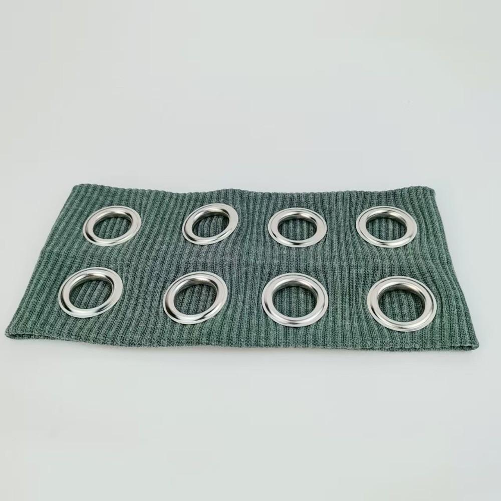New Fashion Round Hole Hollow Headband Elastic Stretchy Hollowed Out Elastic Headband Sports Sweatband Fabric Metal Hair Band