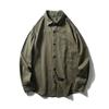 Foreign Trade Export Overplus Order Cotton Cargo Shirts Men's Long Sleeve Spring and Autumn Outerwear Men's American Plus Size Casual Shirt