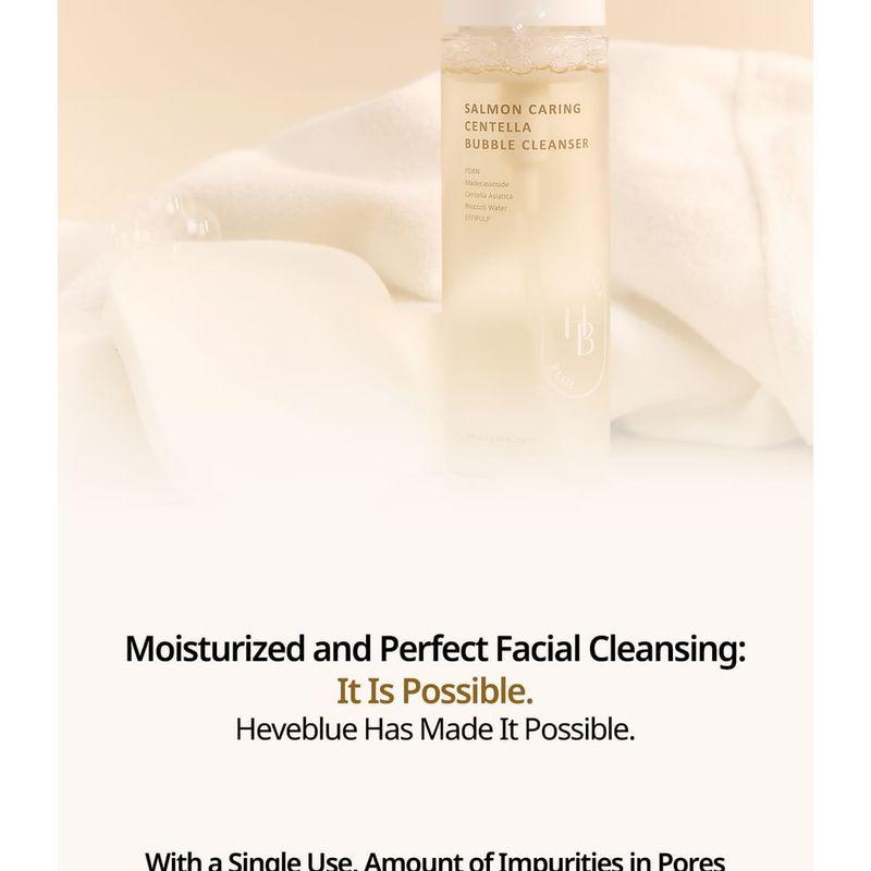 HEVEBLUE Salmon Caring Centella Bubble Cleanser