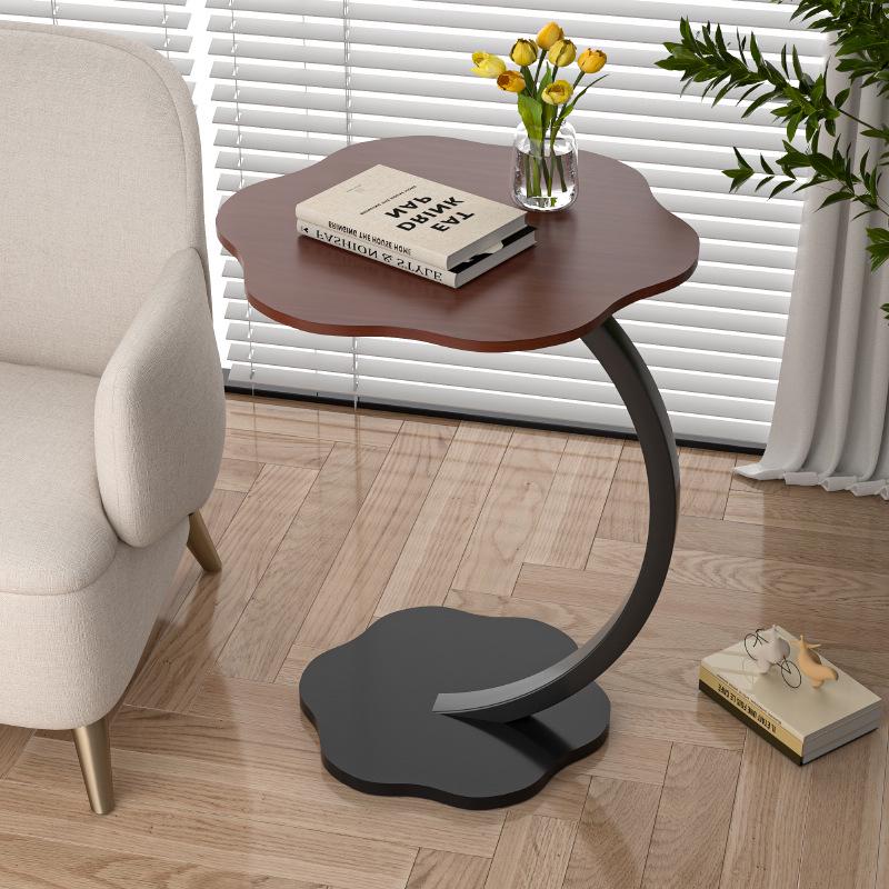 Modern Minimalist Bedside/Side Table: Round Design for Bedroom or Living Room