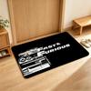 Movie F-Fast & Furious-F Floor Mat Soft Flannel Entrance Door Mat Non Slip Absorbent Bathroom Bedroom Floor Rug