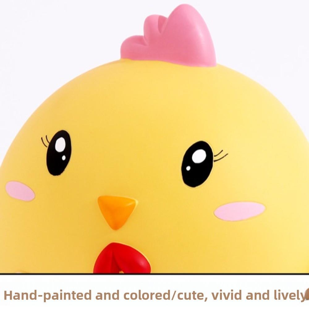Vinyl Pig Money Jar Little Yellow Chicken Coin Saving Box Decorative Chicken Vinyl Piggy Bank  Home