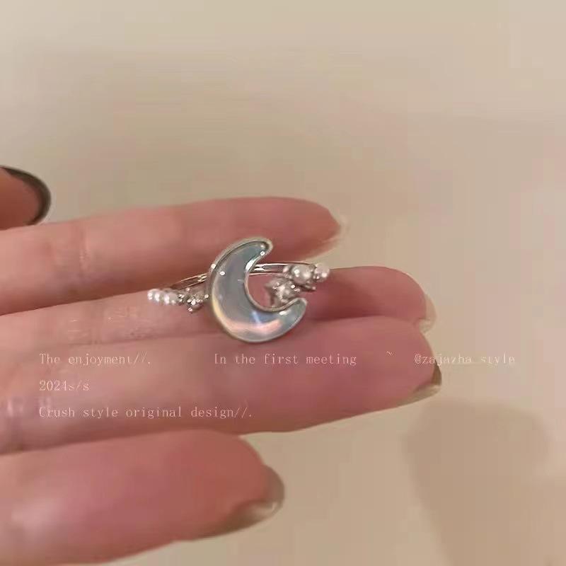 Bague ouverte polyvalente style coréen: Tempérament Élégant, Design de Personnalité Simple pour Femmes et Couples