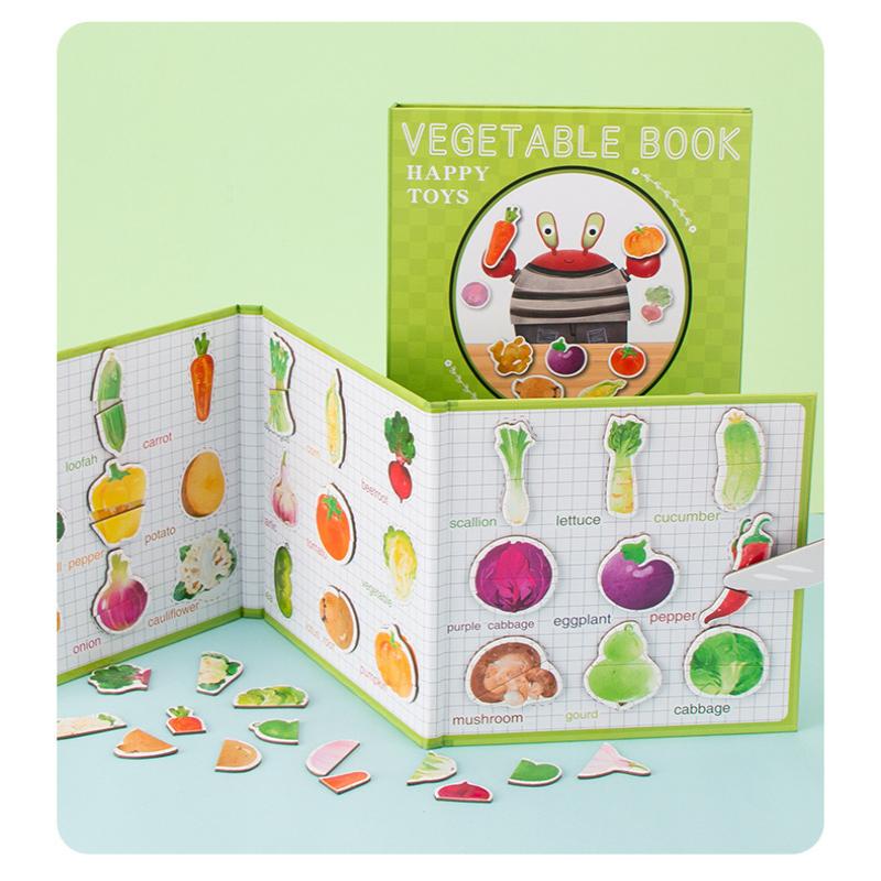 Cute Cartoon Magnetic Sticker Book For Kids - Reusable Puzzle Book Early Education Advanced Baby Toy Gift For Child Age 2-4 Gift