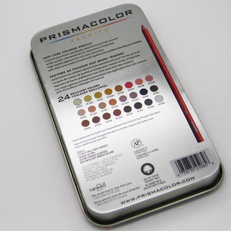 Set de Lápices de Colores Prismacolor - 12, 24 o 48 Colores en Caja de Hierro, Completamente Nuevo