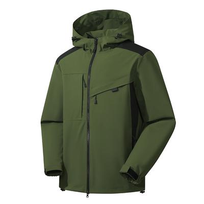 Men's New Autumn Outdoor Storm Jacket Windproof Waterproof Sports Windbreaker Single-layer Hooded Mountaineering Clothing for Men and Women