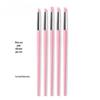 5-Piece Pink Silicone Nail Art Pen Set: Dotting, Embossing, and Powder Pressing Tools