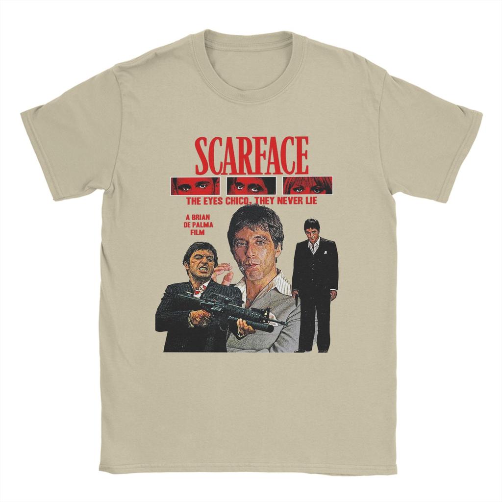Scarface 1983 TShirt Men Casual 100 Cotton Tees O Neck Short Sleeve T Shirts Graphic Printed Tops