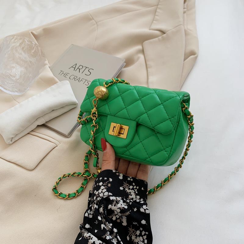 New bag women's 2025 high-end autumn and winter retro versatile women's chain single shoulder crossbody small square bag
