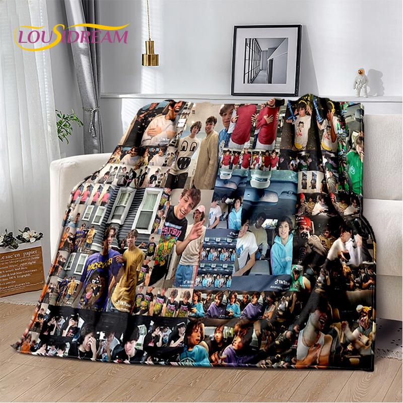 Divertente Coperta dei Tripletti Sturniolo, Matt, Chris, Nick, Morbida Coperta in Flanella per Casa, Camera da Letto, Letto, Divano, Picnic, Ufficio, Tempo Libero, Riposino