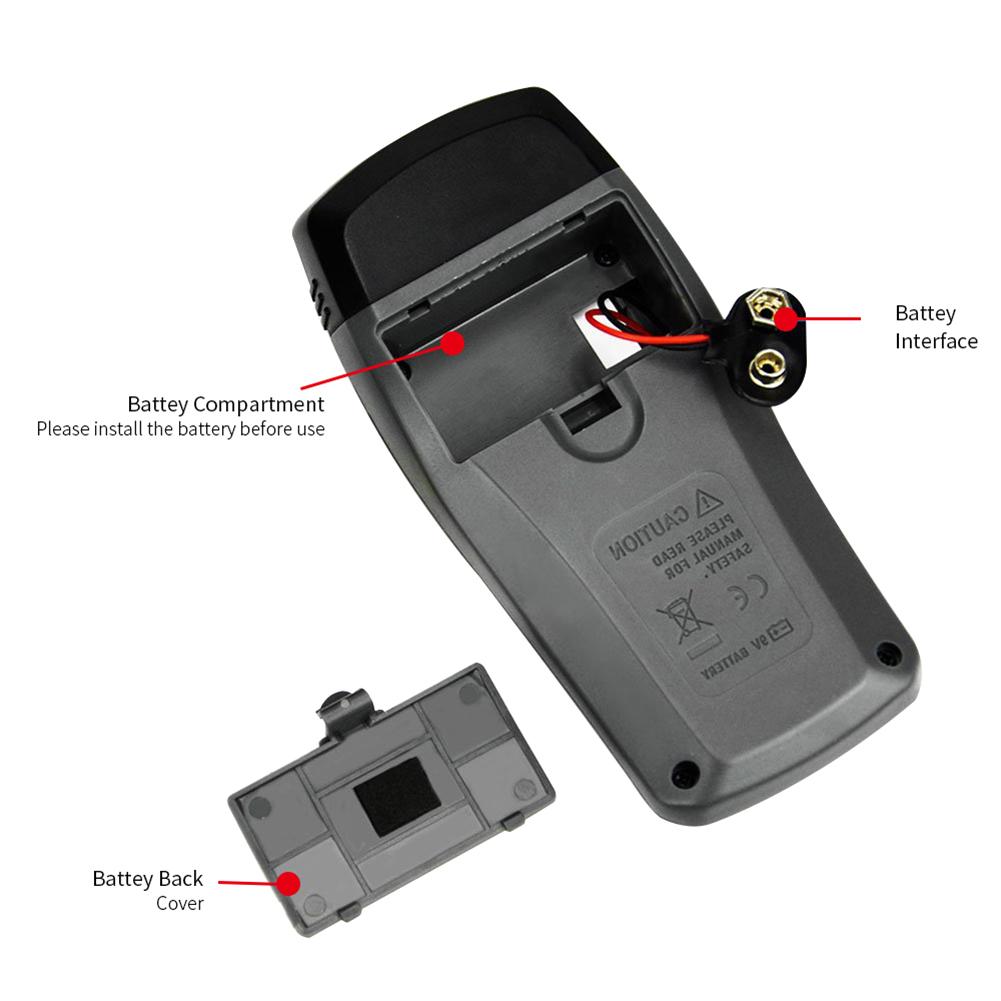Handheld Digital LCD Display Wood Moisture Timber Humidity Meter Tester Sensor