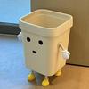 Creative & Cute Cartoon Trash Can - Large Capacity Wastepaper Basket for Kids' Bedroom or Bathroom