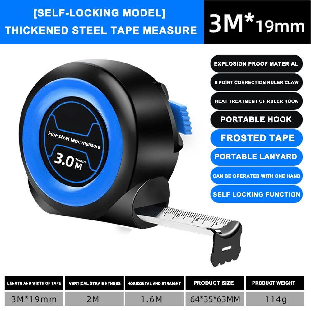 

5м 3м 7,5м 10м Самоблокирующаяся рулетка из нержавеющей стали Высокоточная утолщенная рулетка для деревообработки Ручная резка Предыдущий
