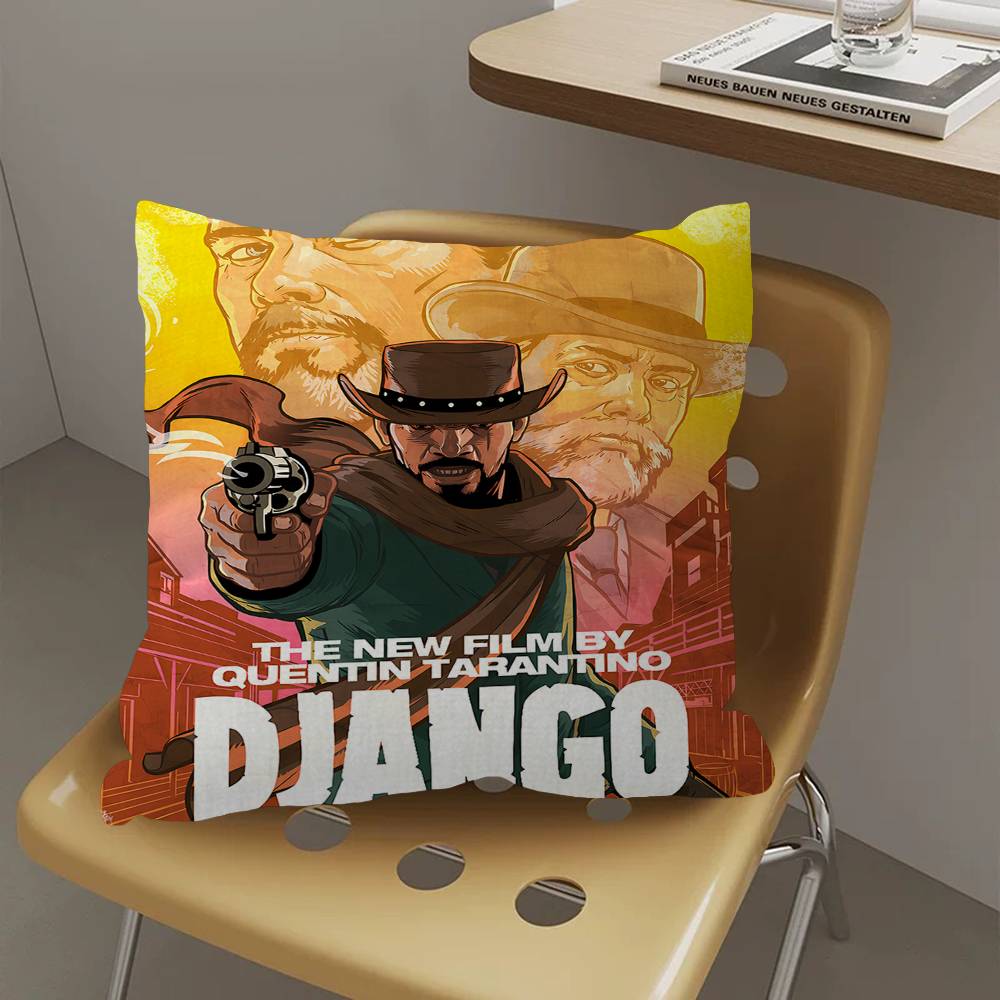 Anime Django Unchained Office Cushion Pillowcase Car Cushion Cover45X45CM Lumbar Pillowcase Sofa Pillowcover