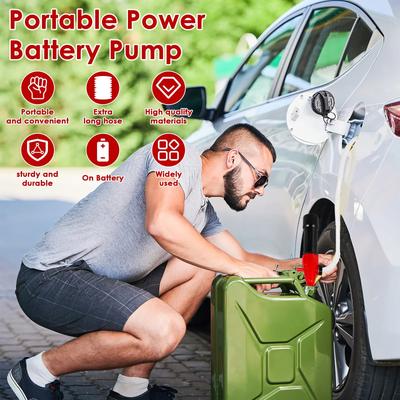 Liquid Transfer Pump Battery Operated Siphon Liquid Extractor Pump 2.2 Gallons Per Min Portable Water Diesel Fuel Transfer Pump