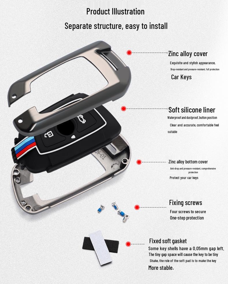 Zhonghua V3/V5/V6/V7/H530/H330 Smart Key Protective Shell & Buckle
