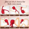 Vibrating Cock Ring Penis Ring Vibrator Clitoral Stimulator with Tongue Licking Adult Couples Sex Toys for Men Women Anal Nipple