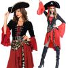 Breathable Women Adult Pirate Costume With Exquisite Workmanship For Parties