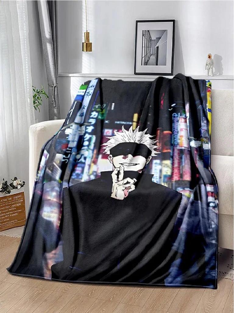 Super Soft Jujutsu Kaisen Cartoon Anime Throw Blanket for Couch Bed Travel Picnic  Perfect Birthday Gift