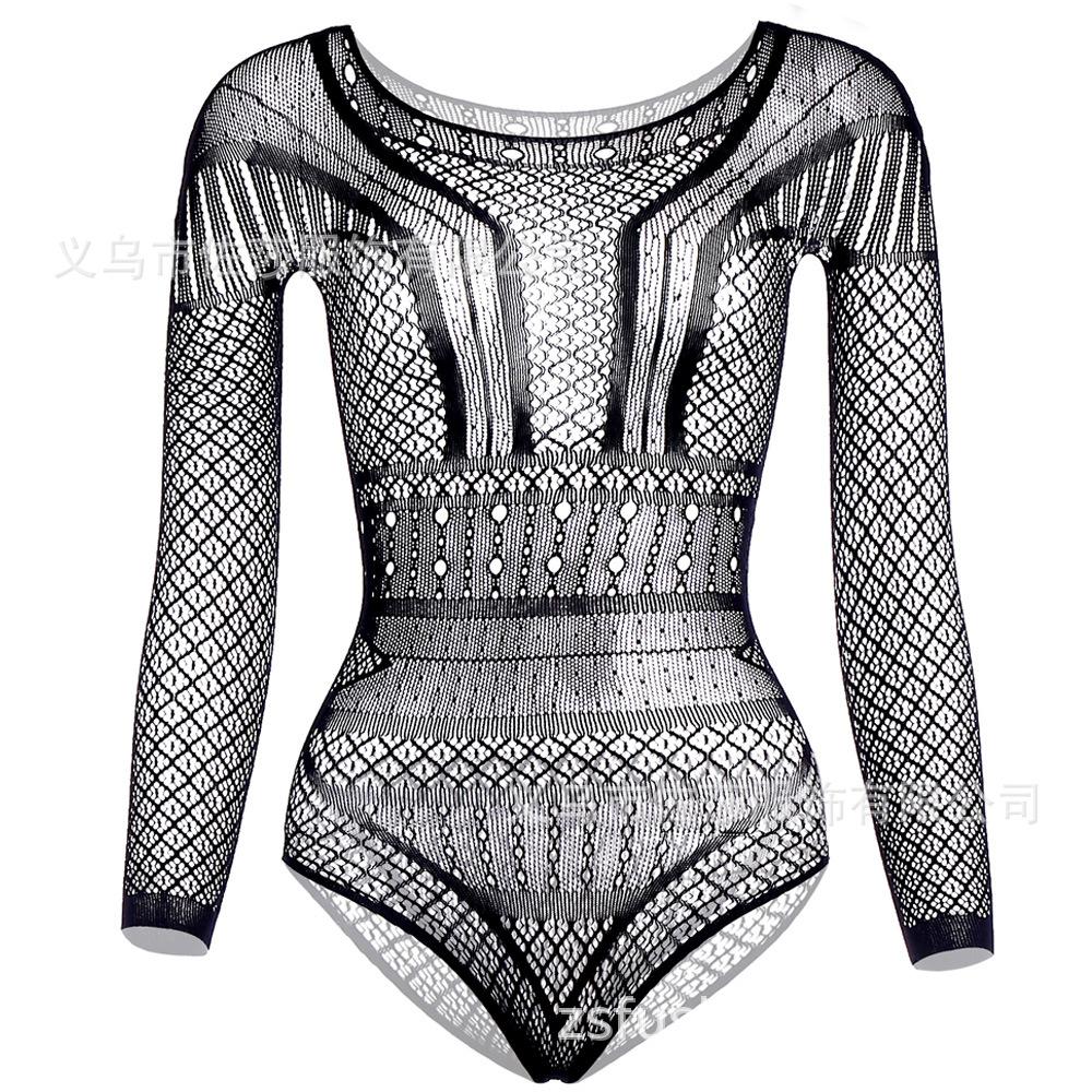 Sex Unterwäsche neu Jacquard Dreipunkt langärmelig Bikini langärmelig