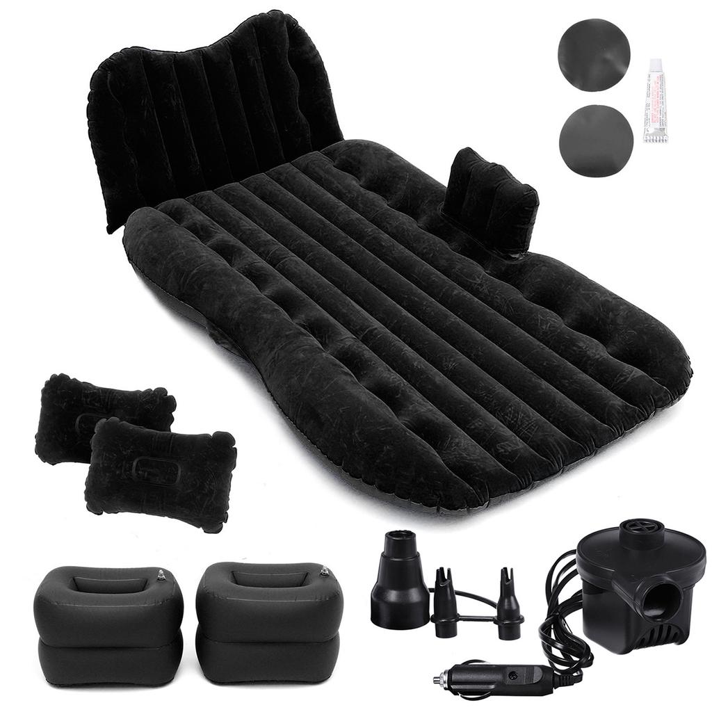 Materasso Ad Aria Gonfiabile per Viaggio in Auto Letto con Cuscino Materasso Ad Aria Cuscino Riposo Tappetino Riposo Sonno per Campeggio Materasso da Esterno 135cmx88cmx36cm